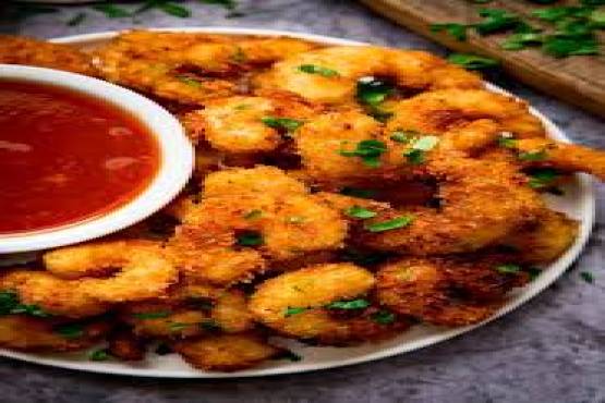Coconut Coated Fried King Prawn;