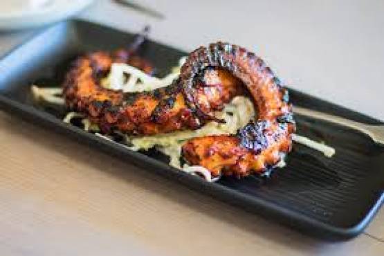 Russian Style Roasted Octopus;