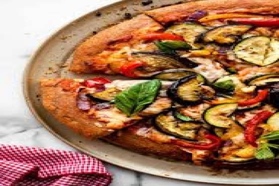 Seasonal Mixed Vegetable Pizza;