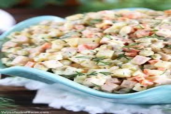 Traditional Russian Salad;